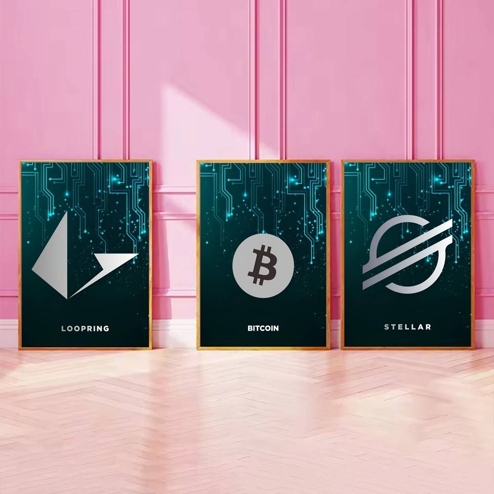 Tech Circuit Crypto Symbol Pos - Tech Office Wall recension och pris