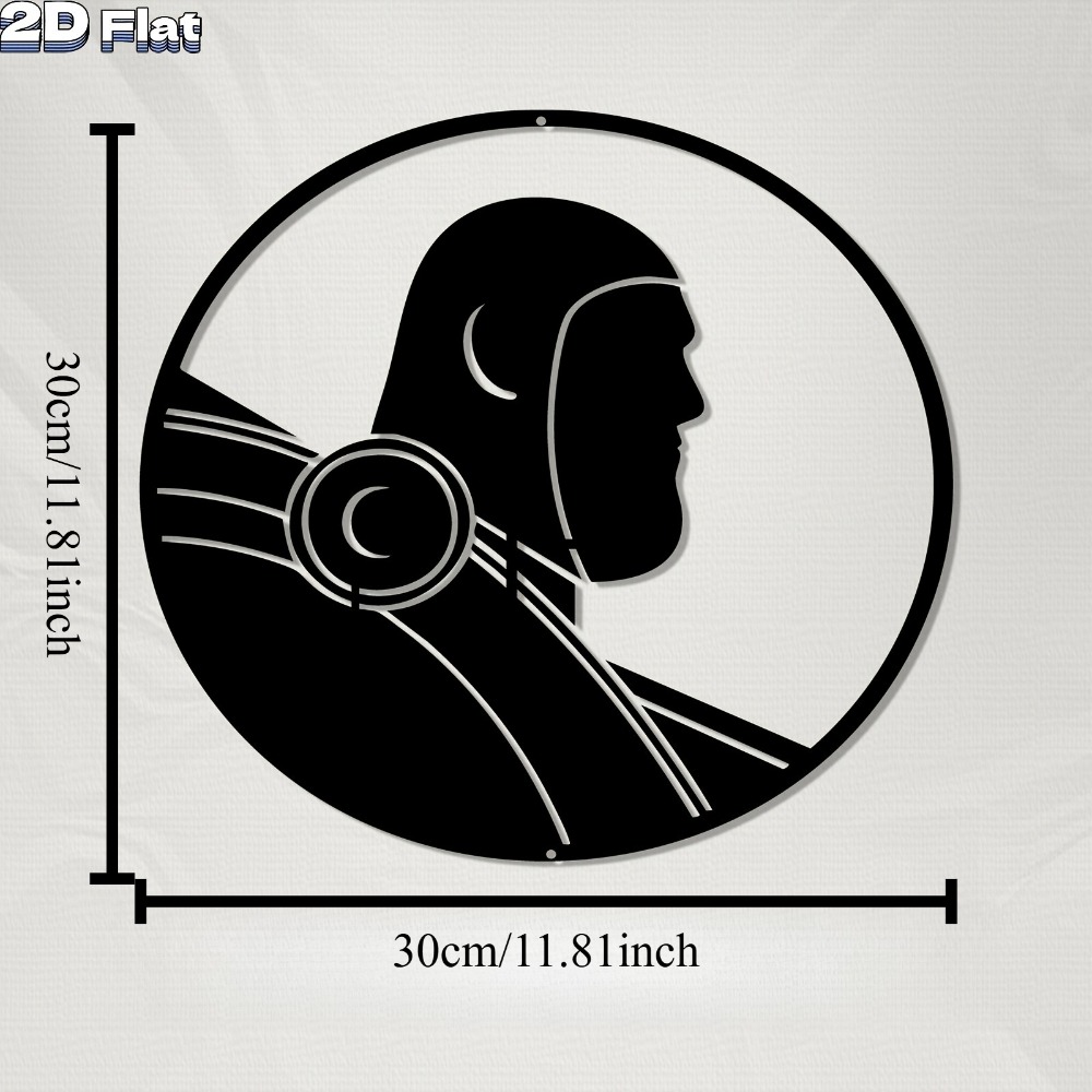 1pc Modern Robot Aluminum Plat - Tech Office Wall recension och pris