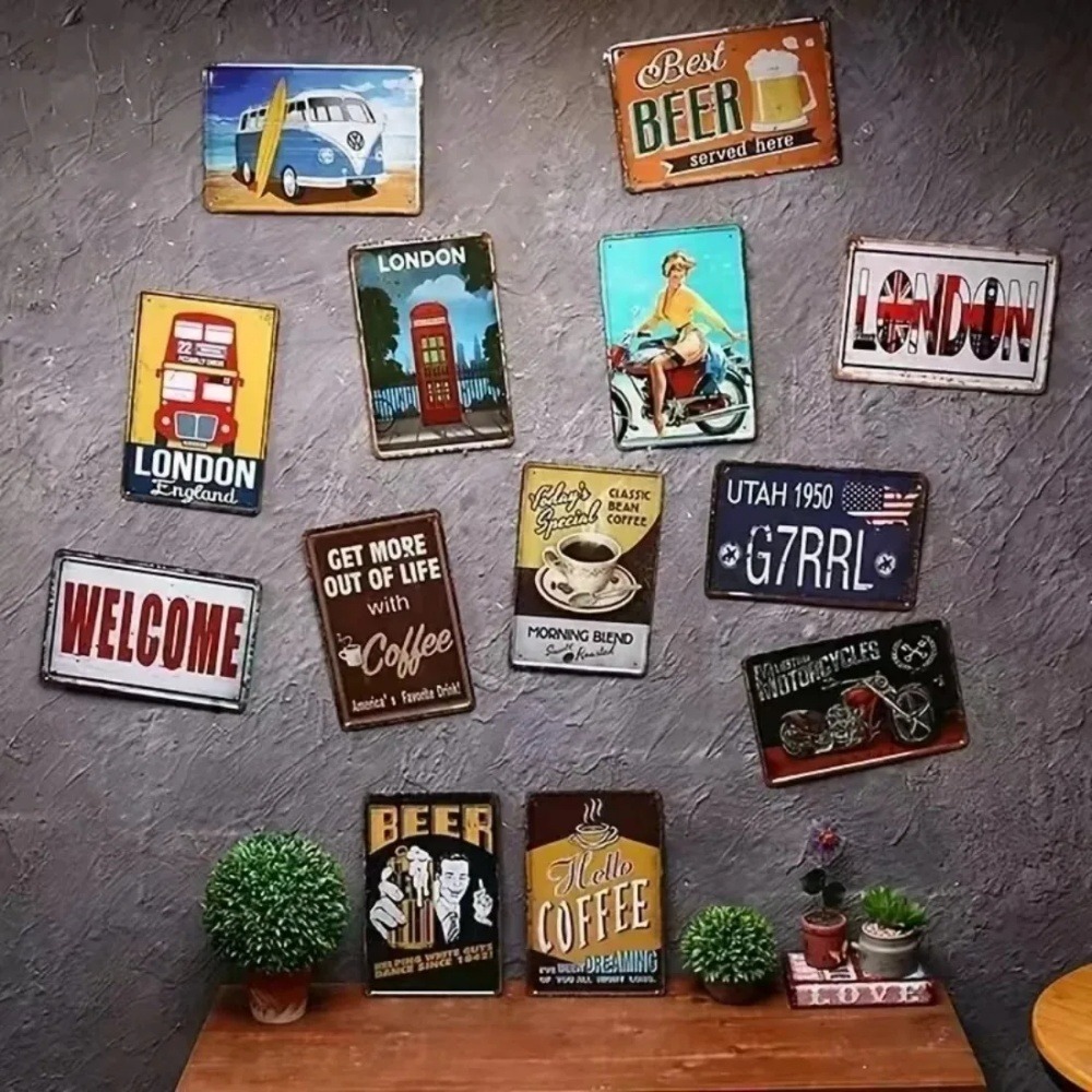 CIFBUY Retro Industrial 2D Fla - Tech Office Wall recension och pris