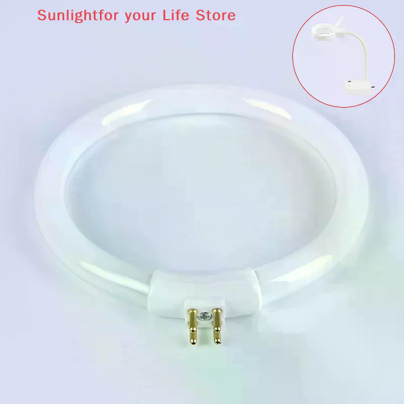 1pcs White Small Desk Round La - Ring Light Desk Small recension och pris