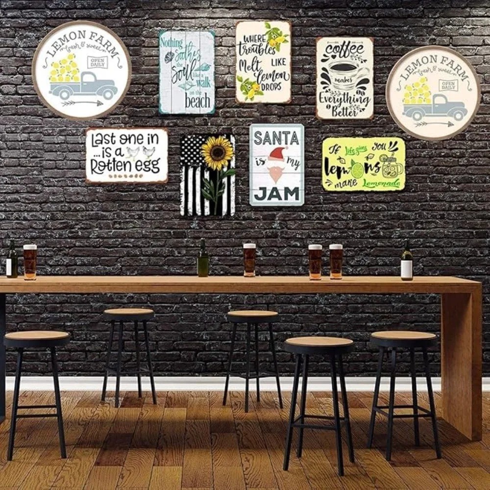 CIFBUY Retro Industrial 2D Fla - Tech Office Wall recension och pris