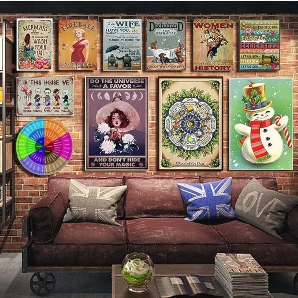 CIFBUY Retro Industrial 2D Fla - Tech Office Wall recension och pris