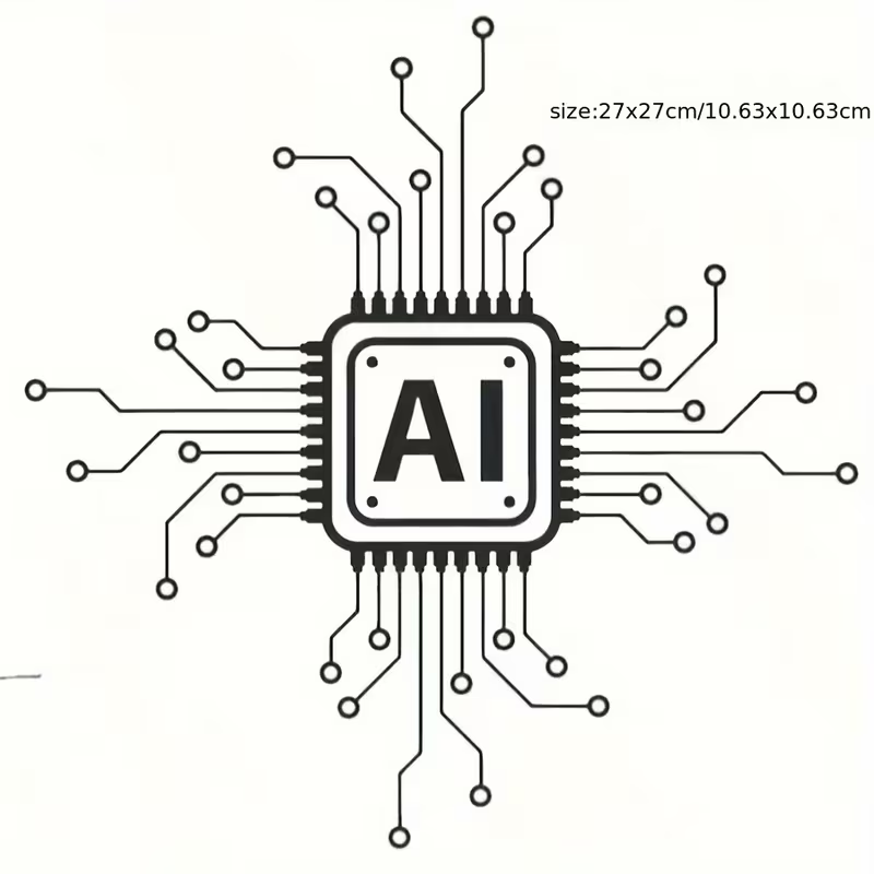 AI Technology Circuit Board Vi - Tech Office Wall recension och pris