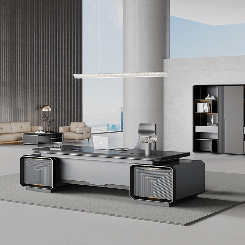 -Modern Luxury Wooden Desk Wor - Office Tech Design recension och pris