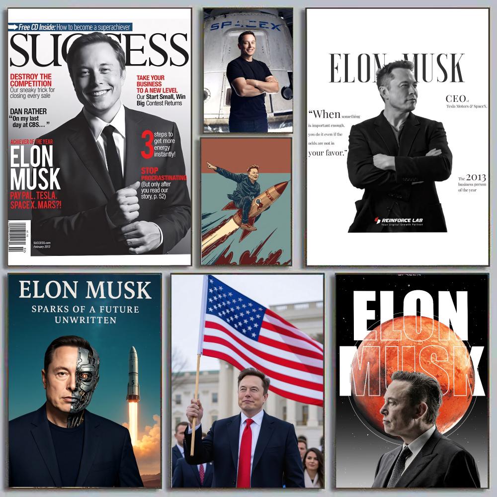 Elon Musk Dogefather Tech Visi - Tech Office Wall recension och pris